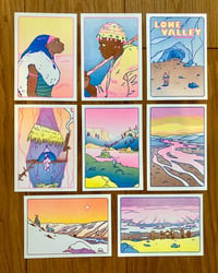 Lone Valley II - 8 Riso Postcards (2024)