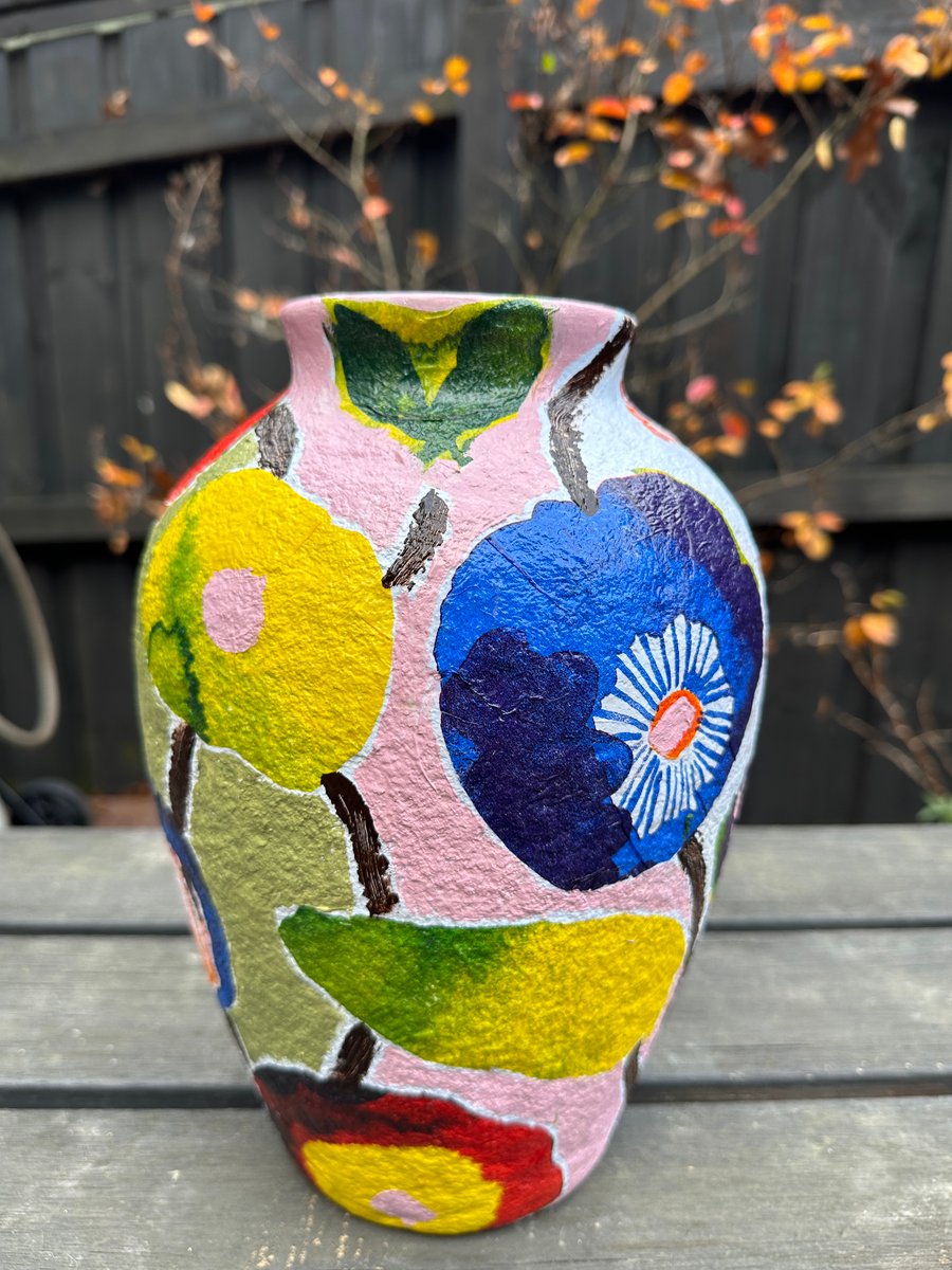Image of Cover Me in Sunshine Handpainted Vase