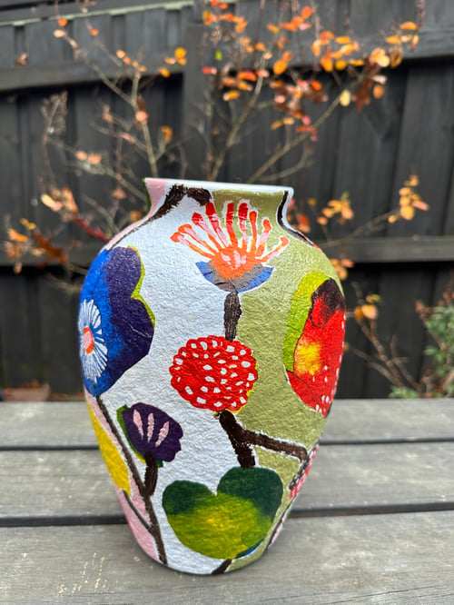 Image of Cover Me in Sunshine Handpainted Vase