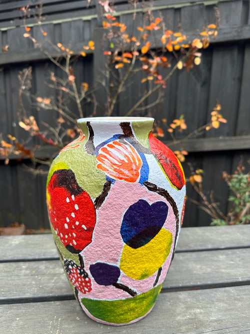 Image of Cover Me in Sunshine Handpainted Vase