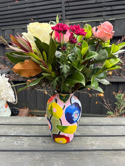 Image of Cover Me in Sunshine Handpainted Vase