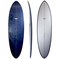 Image 1 of 7-3 Twin Brother Blue Marble Spray and Tint Surfboard