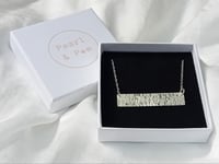 Image 4 of Hammered rectangle pendant