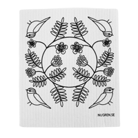 Image 2 of Dish cloth Blåmes white & grey