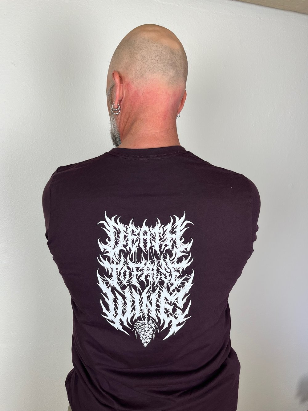 Brutal BoG Logo + Death To False Wine T-Shirt