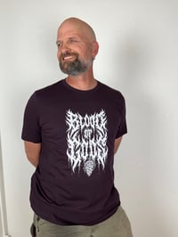 Image 1 of Brutal BoG Logo + Death To False Wine T-Shirt
