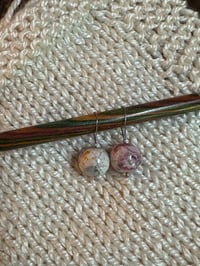 Pink Marble Stitch Markers