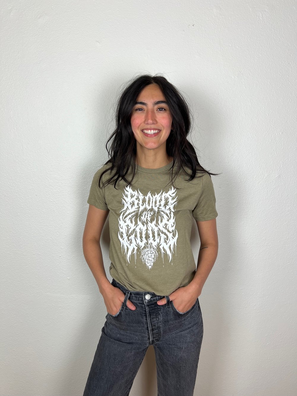 Women's Brutal BoG Logo + Death To False Wine T-Shirt