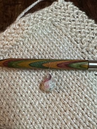 Crystal Bead Topped Piink Marble 