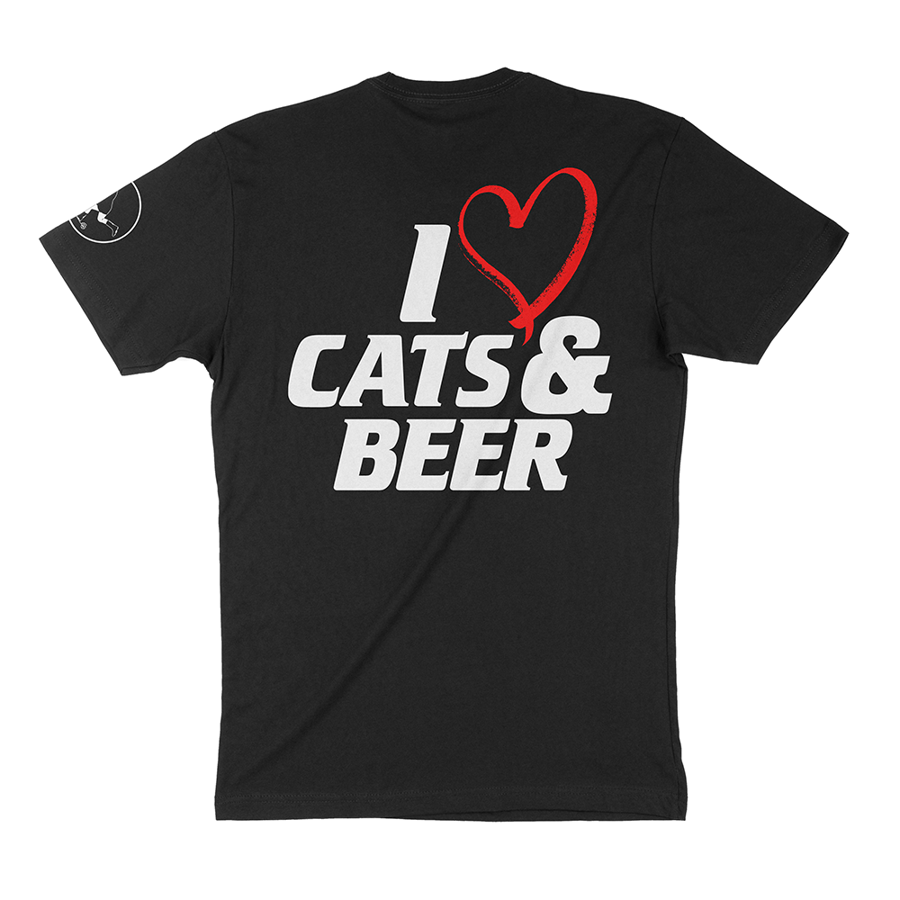 Image of CBJ - I Heart Cats & Beer V3 - T-Shirt