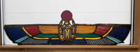 Image 3 of Winged scarab stained glass