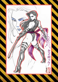 Psylocke Studies // Marvel Comics / Alfredo Cardona 