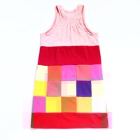 Image 6 of cicada adult xs extra small patchwork courtneycourtney racerback tank sleeveless dress
