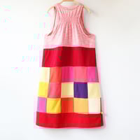 Image 3 of cicada adult xs extra small patchwork courtneycourtney racerback tank sleeveless dress