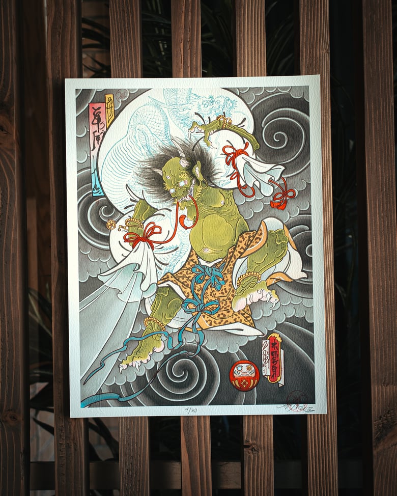 Image of "Fujin" 12"x16" (print)