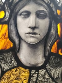 Image 3 of The mysterious sphinx stained glass piece