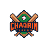 Chagrin Baseball Die‑cut Sticker