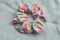 Image 1 of Checkered Floral Scrunchie
