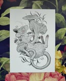 Image 1 of 'Shroom rat A5 print