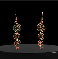 triple swirl earrings ꩜꩜꩜