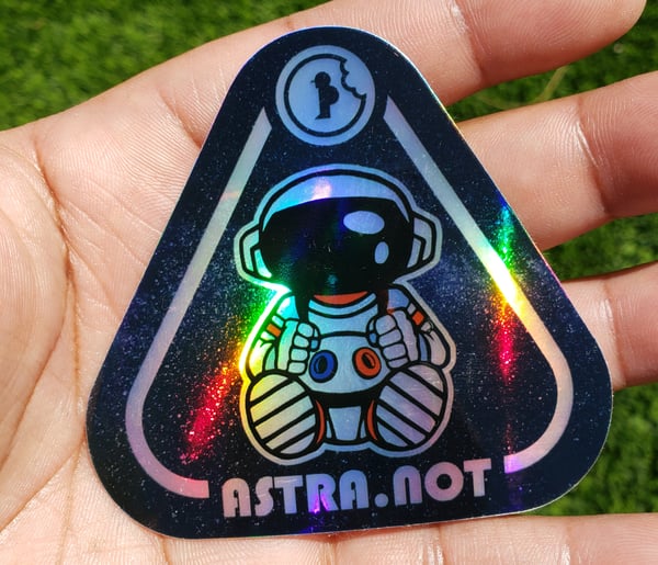 Image of Holographic Astra.Not Sticker