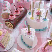 Image 7 of White Funfetti Cake mixed media sculpture 