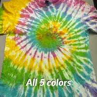 Image 6 of Noosh! Woodcut T-shirt! Limited Tie Dye! **FREE SHIPPING**