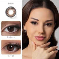 Image 1 of Brown yearly contacts 