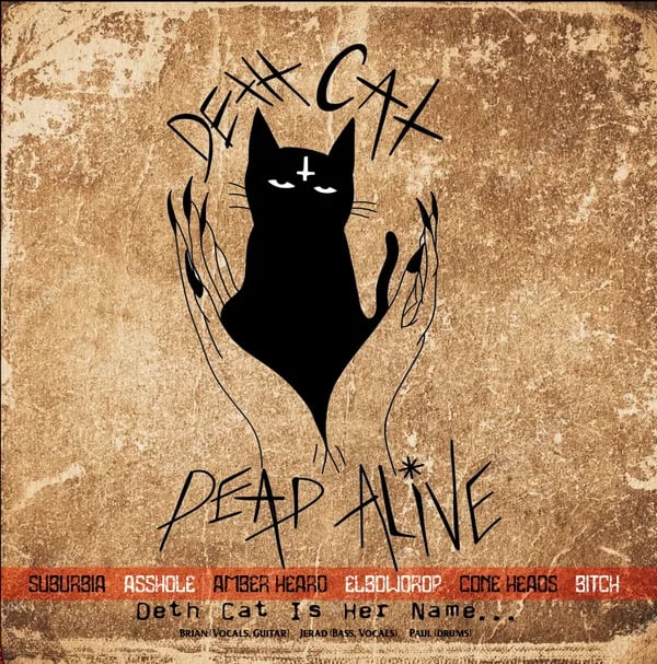 Bottle Rat / Deth Cat Is Her Name split Black LP (Katzulhu Records)