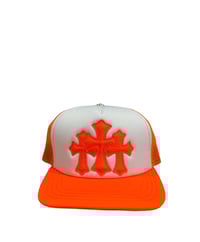 Image 1 of CHROME HEARTS KING TACO TRUCKER HAT ‘ORANGE’