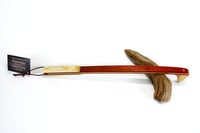 Image 3 of Mini Wooden Backscratcher, Exotic Wood Padauk with Maple accents, Unique Gift for mom or dad