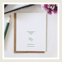 Image 2 of Gold Lux : Scottish Thistle & Berries : Happy Birthday Greeting Card