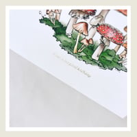 Image 3 of Gold Lux : Have a Magical Mushroom Birthday : Greeting Card