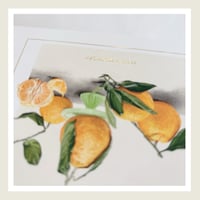 Image 5 of Gold Lux : Happy Birthday Oranges Greeting Card