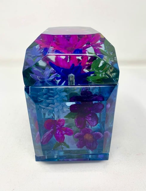 Image of Painted Pansies Mini Victorian- Custom Order