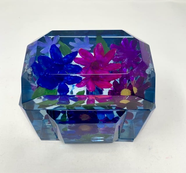 Image of Painted Pansies Mini Victorian- Custom Order