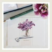 Image 1 of Gold Lux : Lilac With Sympathy Greeting Card