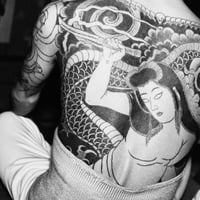 Image 1 of Tattoo by Horiuno III, c. 1955, Tokyo - Gelatin silver print.