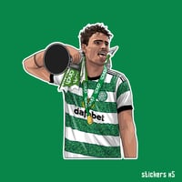 Image 2 of Matt O'Riley Champions Again Pin Badge - PRE ORDER - 5 WEEKS DELIVERY - FREE STICKERS