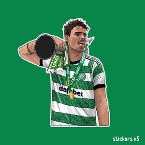 Matt O'Riley Champions Again Pin Badge - PRE ORDER - 5 WEEKS DELIVERY - FREE STICKERS