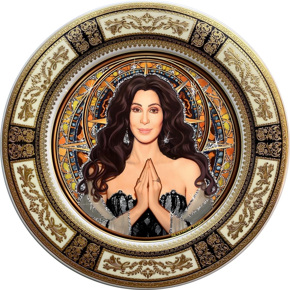 Image of Gypsies, Tramps & Thieves. Cher - Fine China Plate - #0740