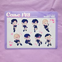 Image 2 of CASE 143 STICKER SHEET: DARK VER