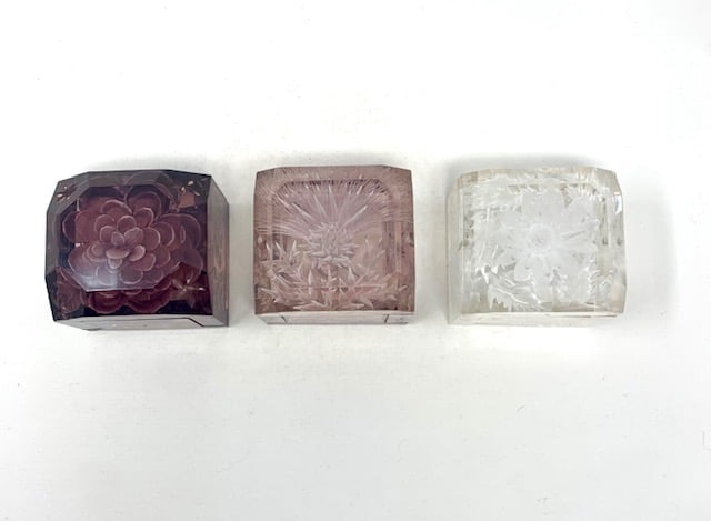 Image of Mini Lucite Boxes (Neutral Tones)