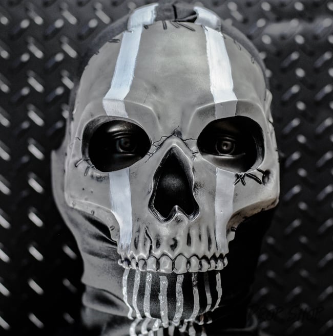 Replica Ghost mask from Call Of Duty
