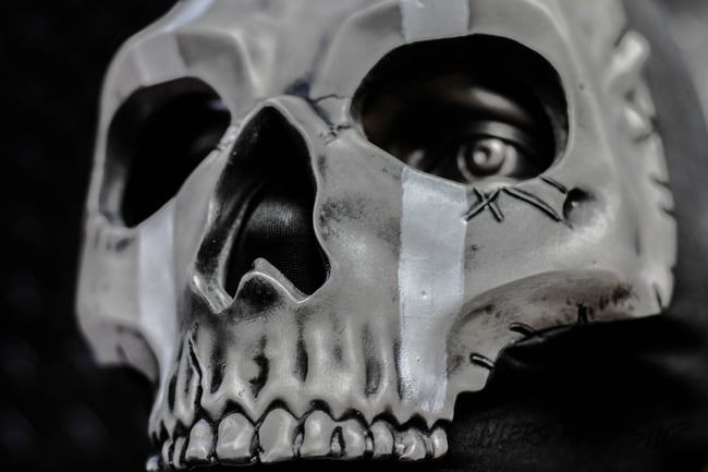 Replica Ghost mask from Call Of Duty