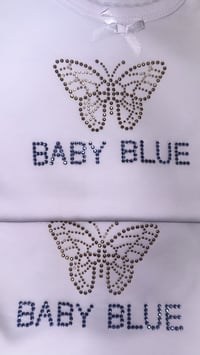 Image 1 of White Baby Blue Tank Top🪽🩵