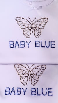 Image 2 of White Baby Blue Tank Top🪽🩵