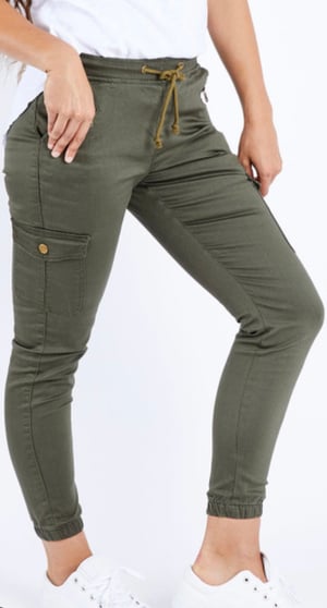 Image of Wakee Khaki  Cargo Jogger Pants