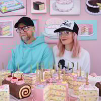 Image 5 of Chocolate Funfetti Slice mixed media sculpture 