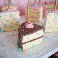 Image 2 of Chocolate Funfetti Slice mixed media sculpture 